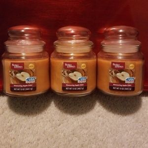 LOT of 3 Simmering Apple Cider Candles